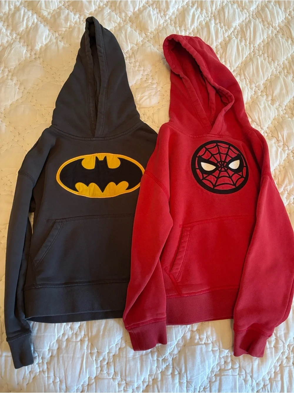 Batman and Spider-Man Kids Hoodie set- Licensed Superhero Sweatshirts